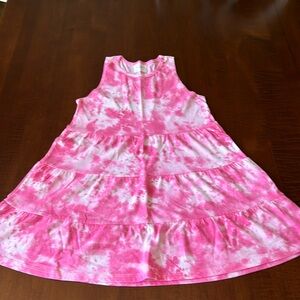 Sol Angeles pink tie dye size 10 dress